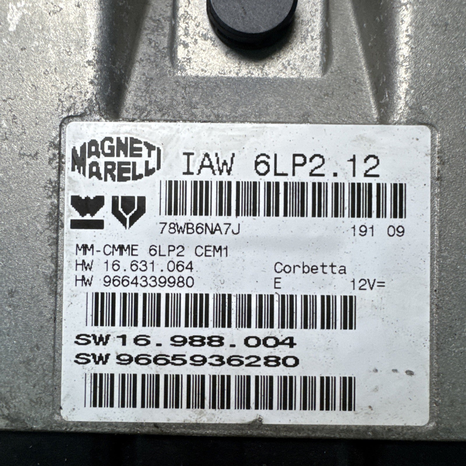 Peugeot 307, Citroen C4 Engine ECU Control Unit 9665936280 IAW6LP212 IAW6LP2.12