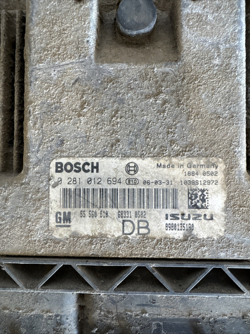 VAUXHALL ASTRA H 1.7 16V 2007 Club MK5 5DR ENGINE ECU 55560810/0281012694