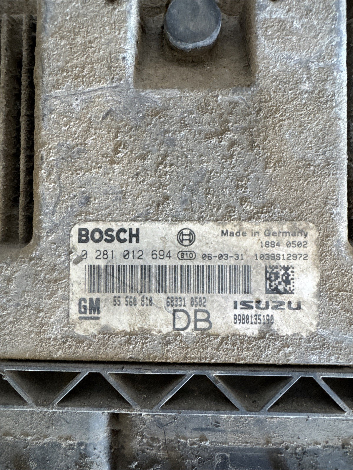 VAUXHALL ASTRA H 1.7 16V 2007 Club MK5 5DR ENGINE ECU 55560810/0281012694