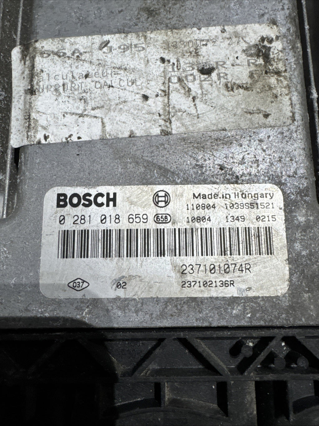RENAULT SCENIC ECU ENGINE CONTROL UNIT -  0281018659/237101074R