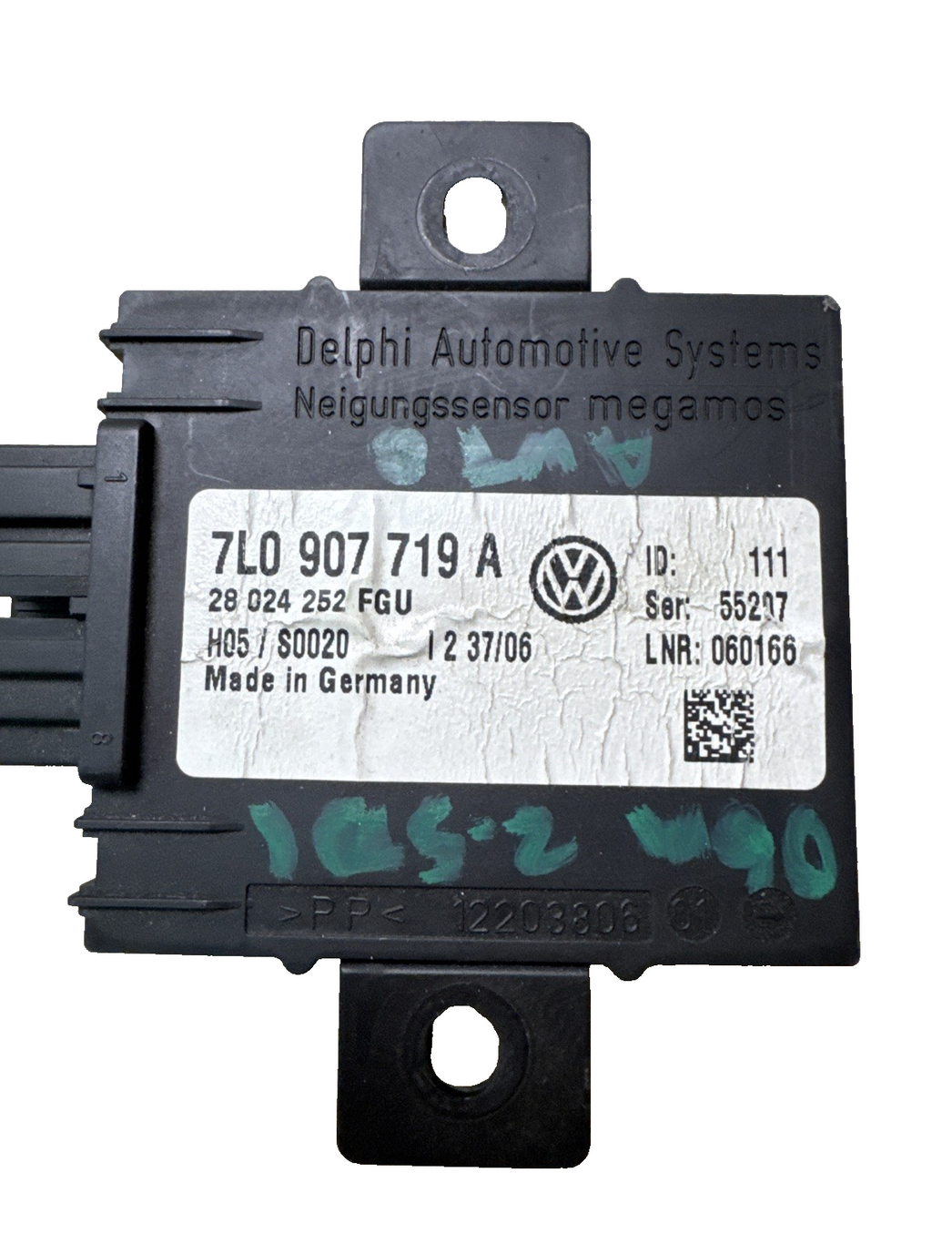 PORSCHE CAYENNE 957 ANTI THEFT CONTROL MODULE UNIT 7L0907719A 2007