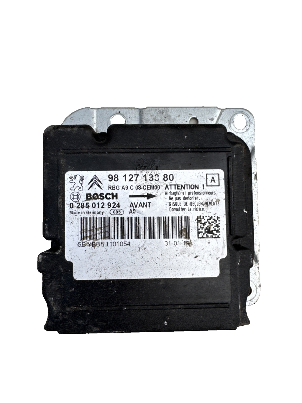 PEUGEOT 208 2008  MK1 AIRBAG CONTROL UNIT MODULE ECU 9812713380