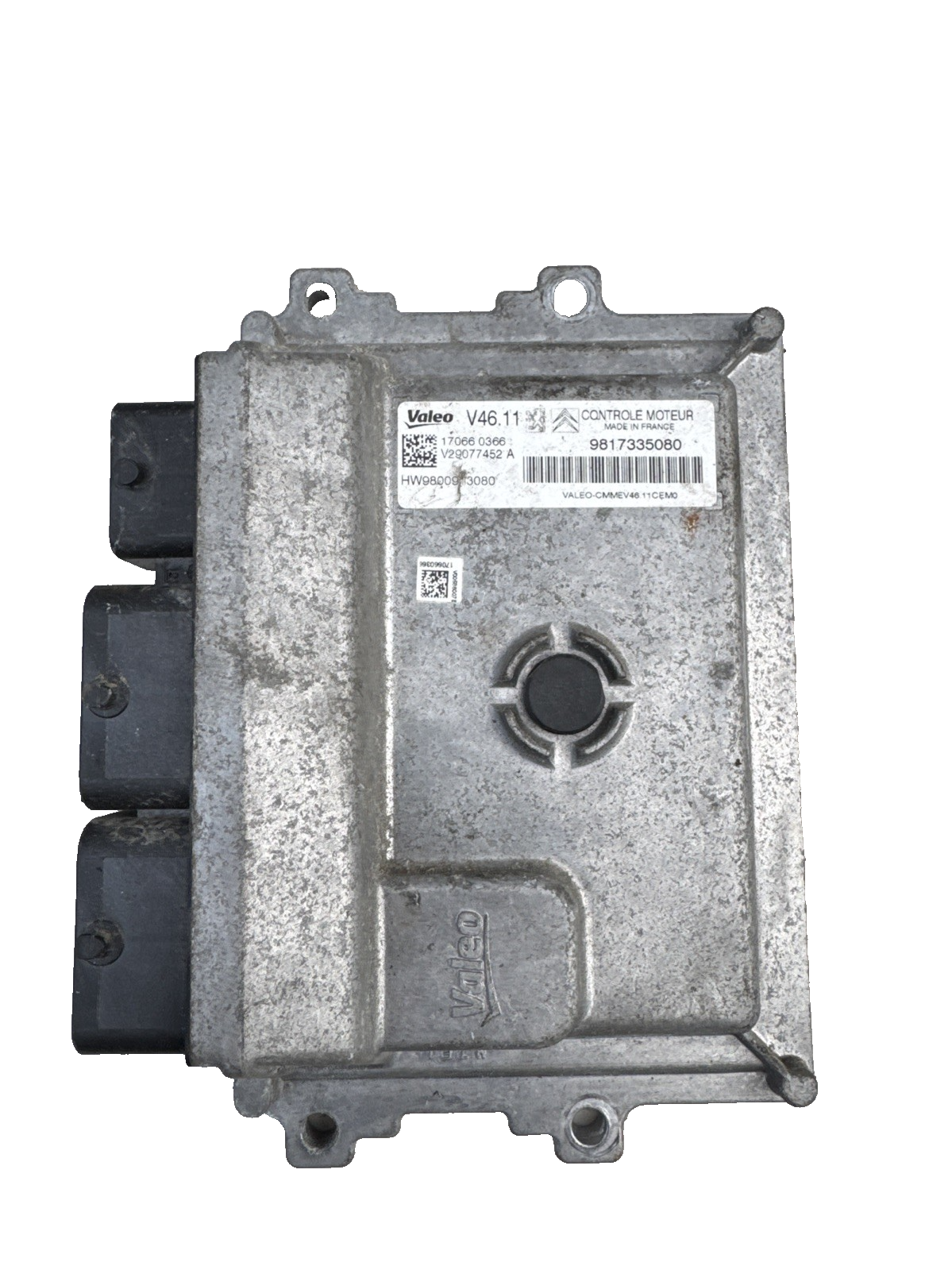 CITROEN C3 ENGINE CONTROL MODULE ECU 1.2 PETROL MANUAL MK3 2016-2021 9817335080
