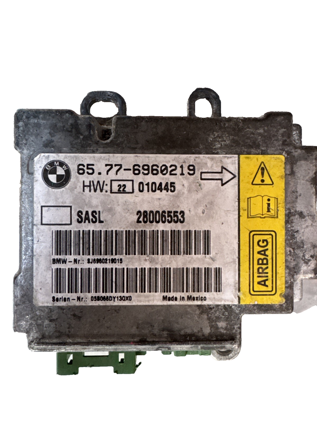BMW E65 E66 7 series FRONT LEFT A-PILLAR AIRBAG  AIR BAG SENSOR UNIT SRS 6960219