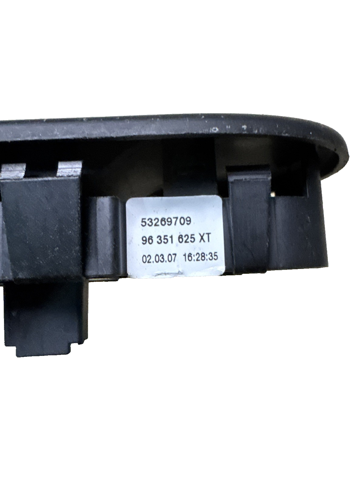 PEUGEOT 307 PASSENGER SIDE WINDOW SWITCH PANEL 96351625XT