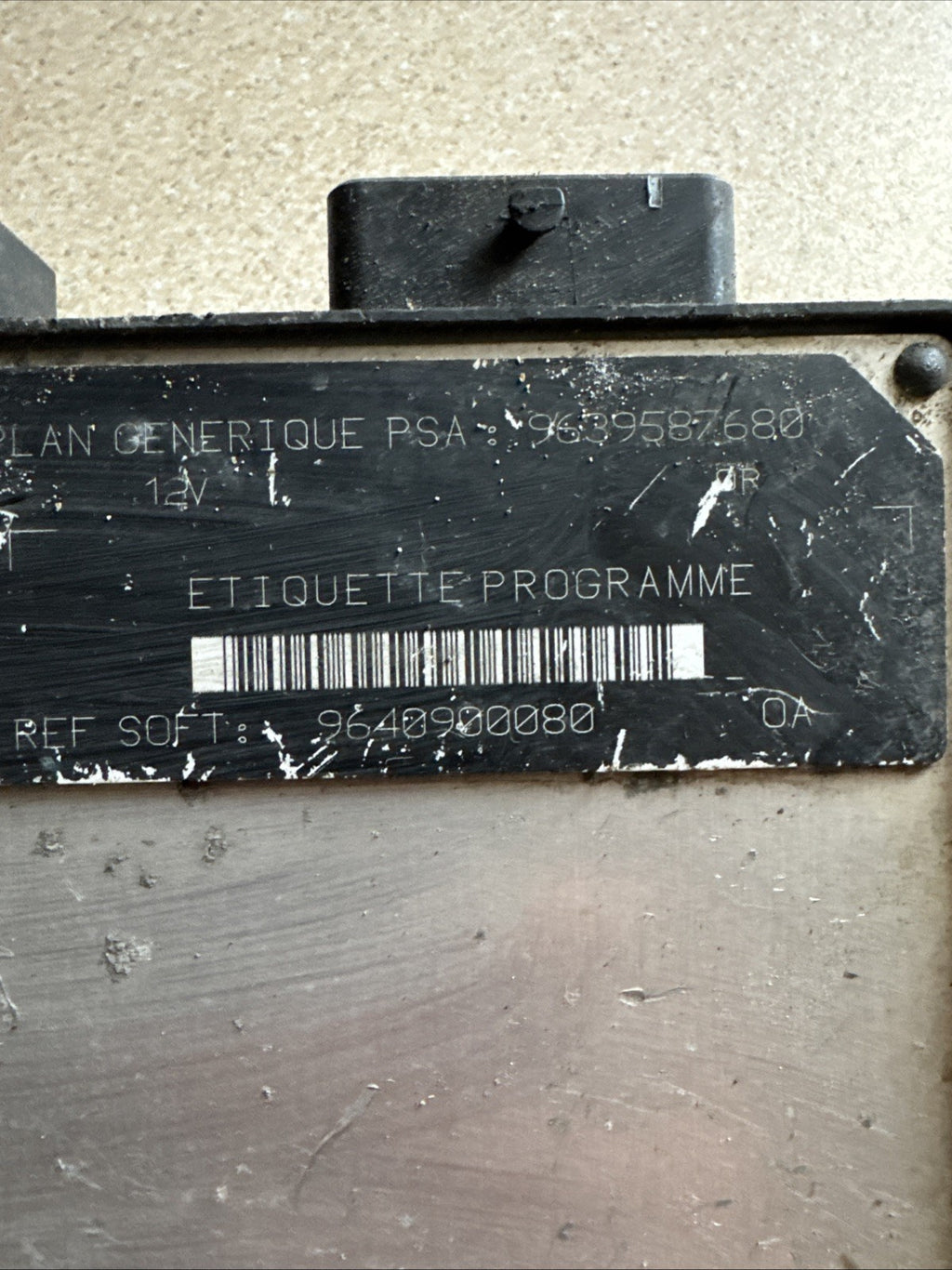 PEUGEOT 306 2001 MK1 1.9 DIESEL ENGINE CONTROL UNIT ECU 9639587680