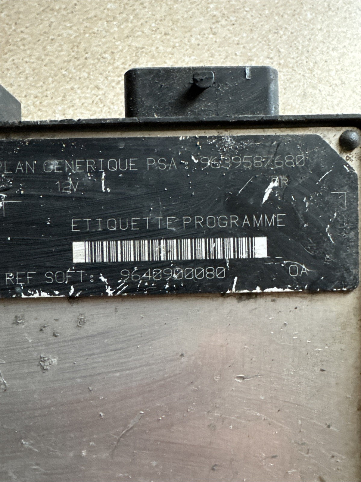 PEUGEOT 306 2001 MK1 1.9 DIESEL ENGINE CONTROL UNIT ECU 9639587680