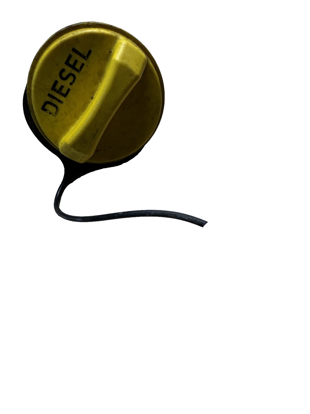 Land Rover Discover 3 & 4 L319 (05-15) Diesel Fuel Filler Cap Yellow Corded