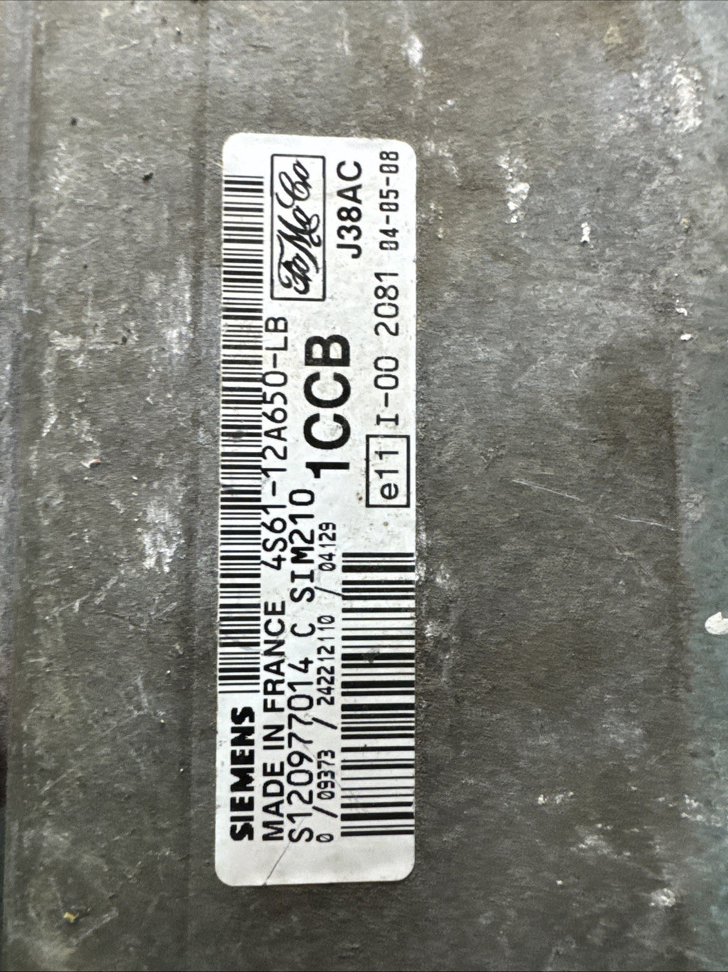Ford Fusion 2004 4S6112A650LB Engine control unit module ECU ALD2497