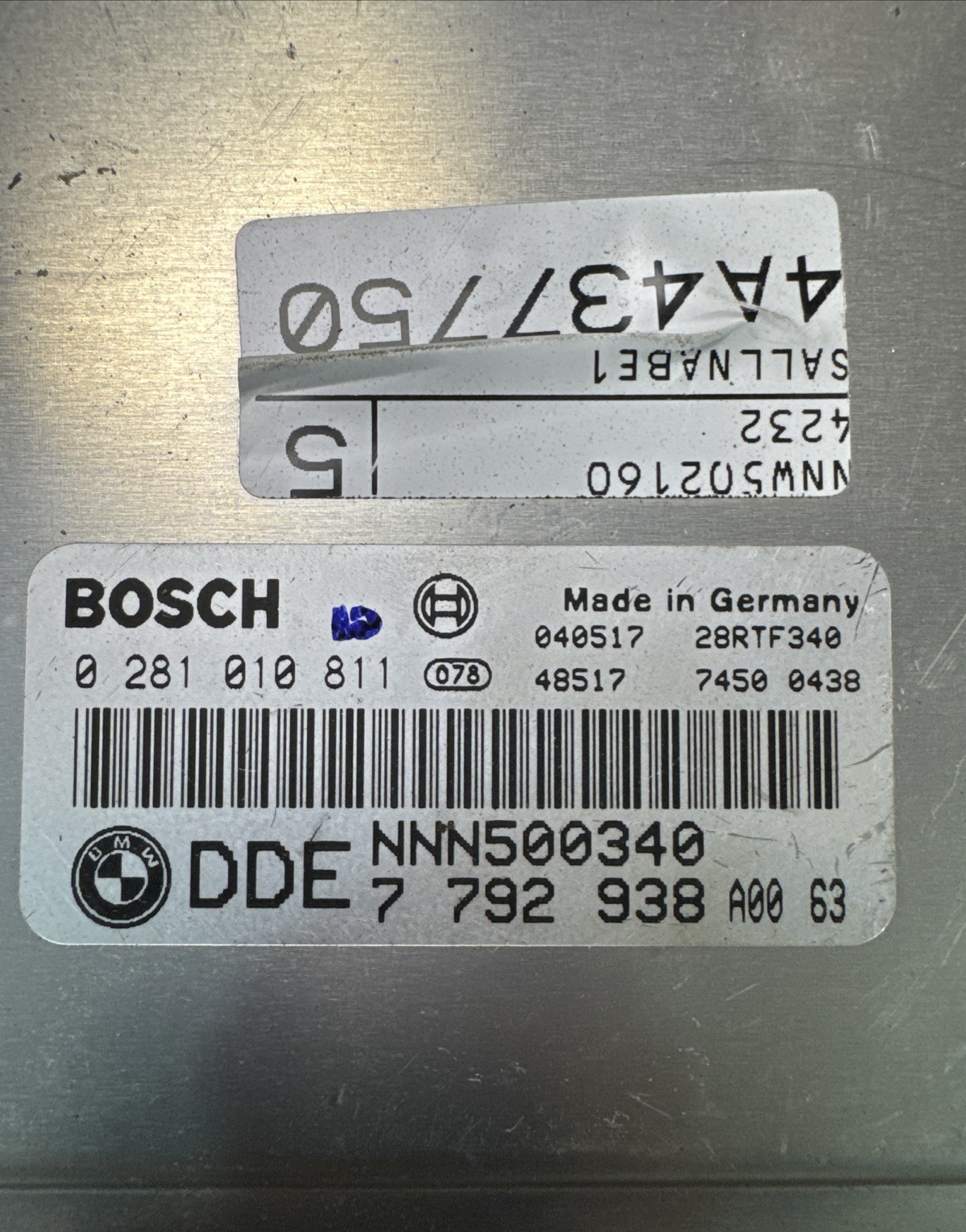 LAND ROVER FREELANDER Engine ECU Control Module 0281010811 DDE 7792938 NNN500340