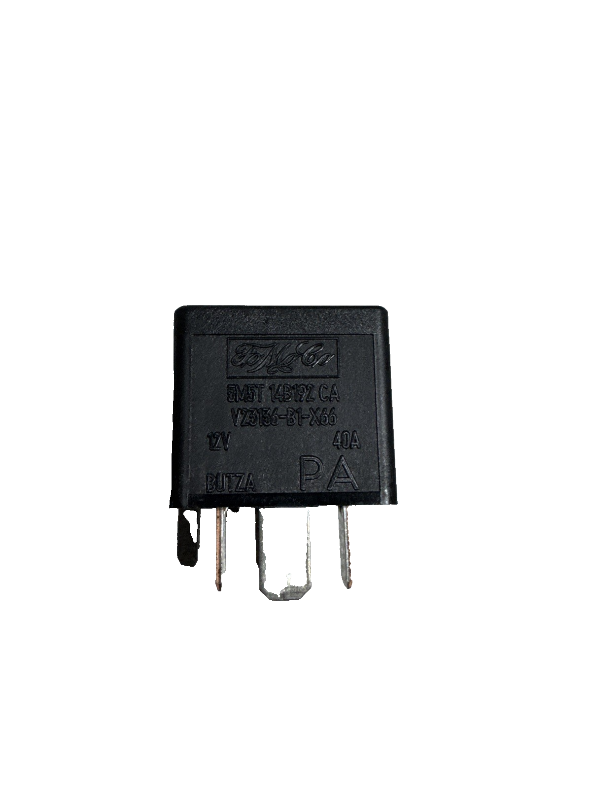 Ford (05-16) Multi-Use 4-Pin Black Relay 12V 40A FoMoCo 5M5T-14B192-CA