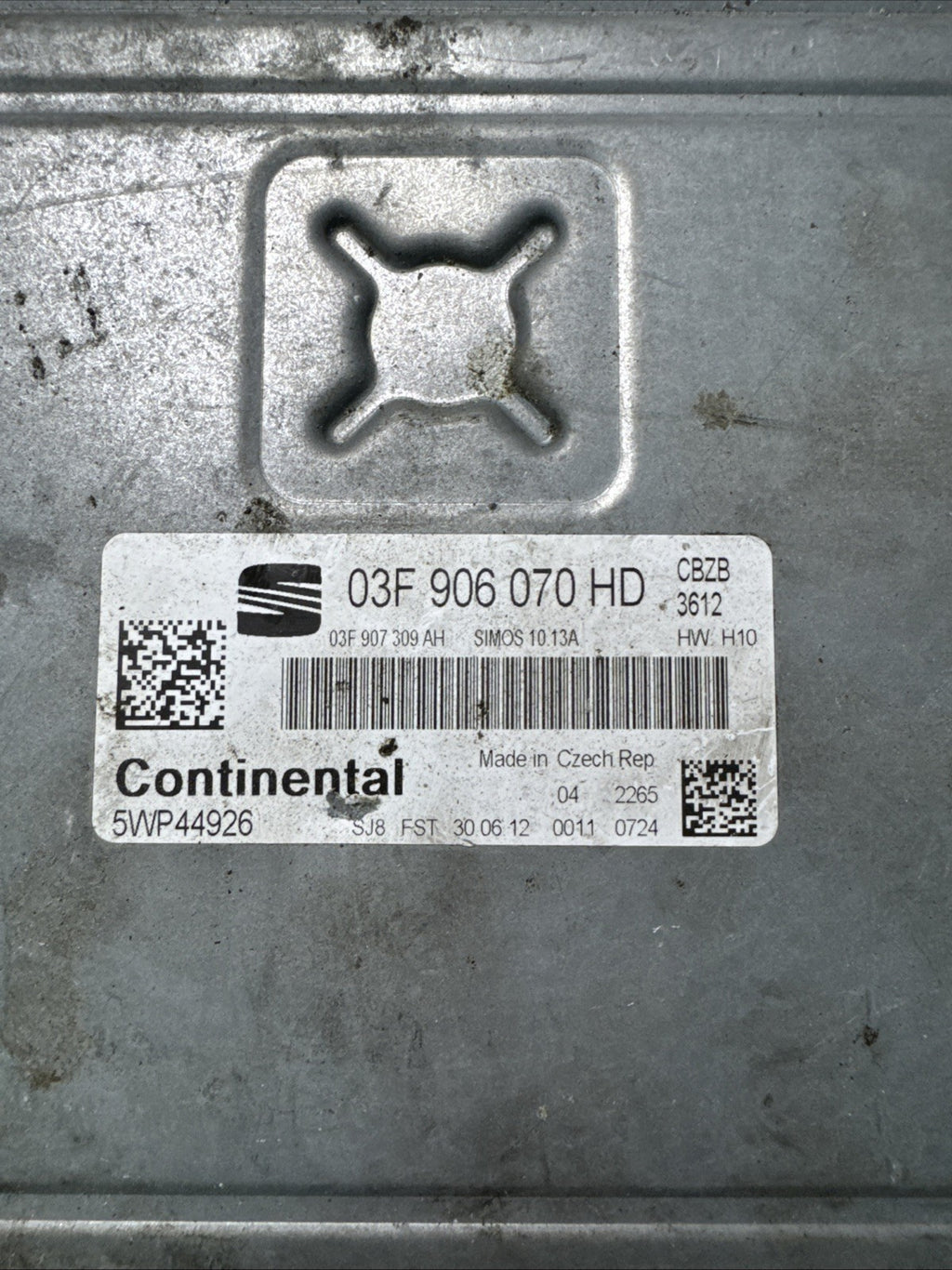 2012 SEAT LEON MK2 1.2 TSI ENGINE ECU 03F906070HD CBZB
