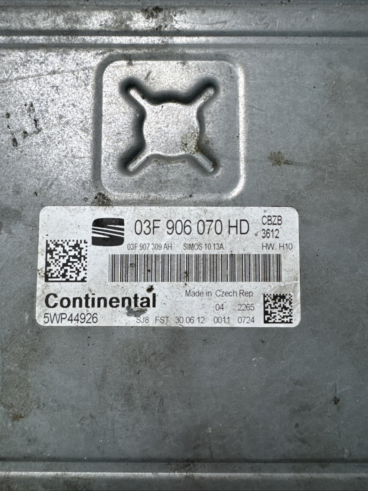 2012 SEAT LEON MK2 1.2 TSI ENGINE ECU 03F906070HD CBZB