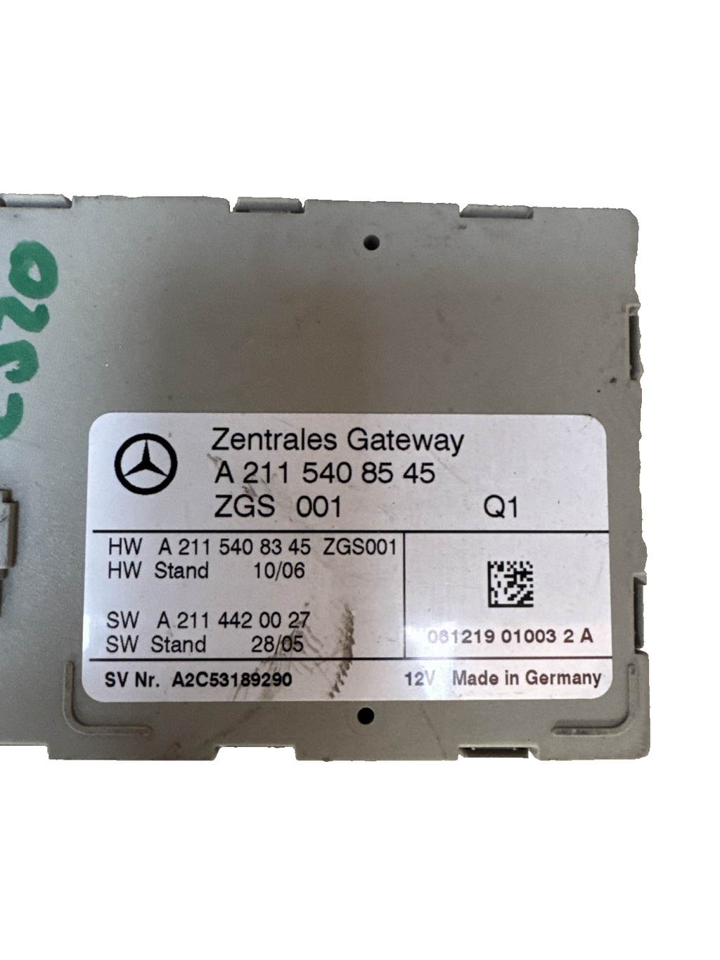 MERCEDES-BENZ E Class W211 Gateway Module A2115408545