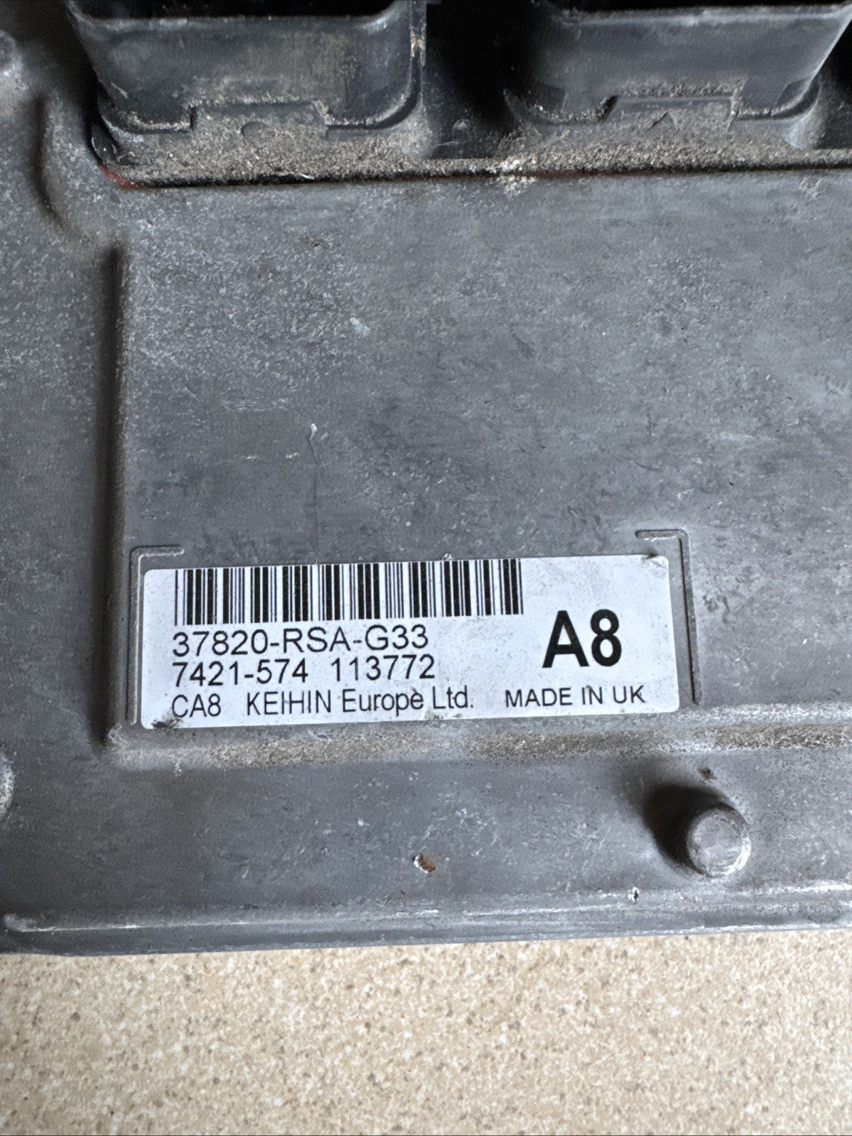 2007 HONDA CIVIC 2.2 I-CTDI MK8 5DR ENGINE CONTROL UNIT ECU 37820-RSA-G33