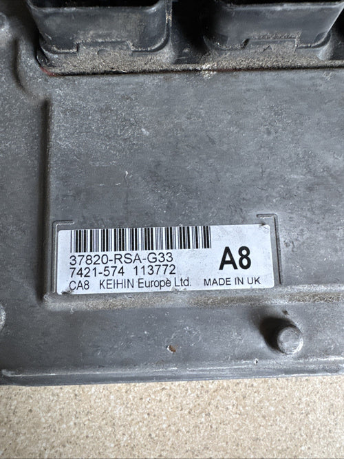 2007 HONDA CIVIC 2.2 I-CTDI MK8 5DR ENGINE CONTROL UNIT ECU 37820-RSA-G33