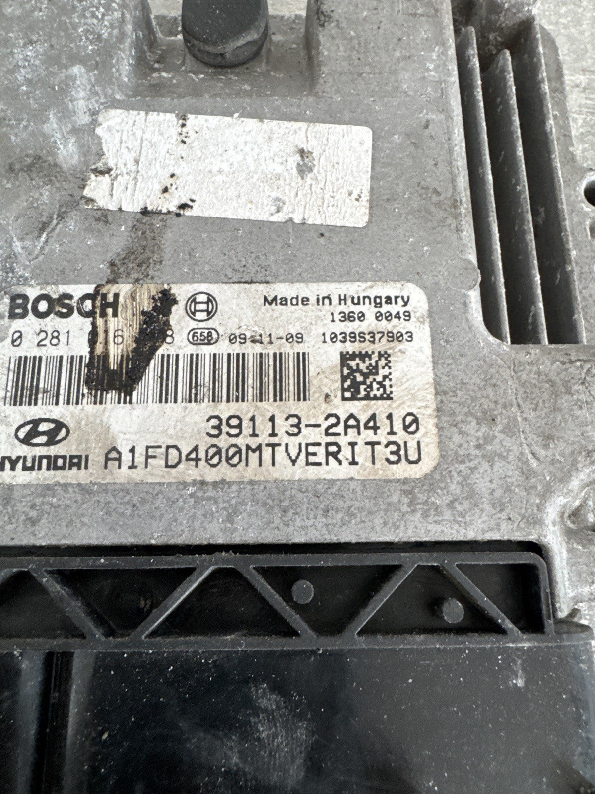 2010 HYUNDAI I30 COMFORT CRDI MK1 1.6 5DR ENGINE CONTROL UNIT ECU 39113-2A410