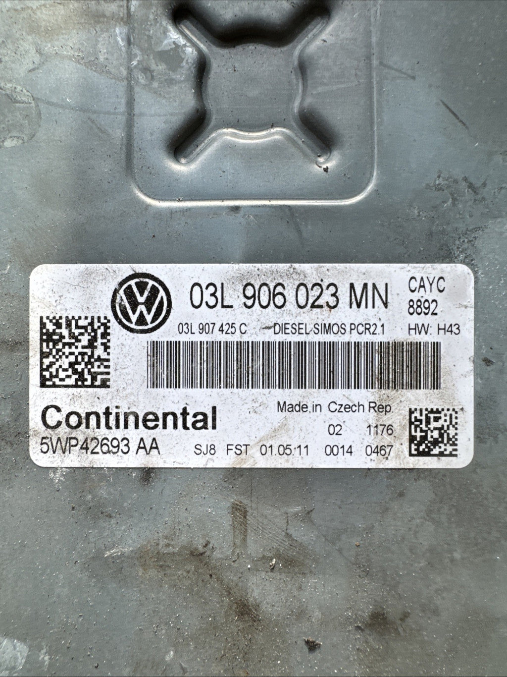 2012 VW CADDY ECU 1600TDI 03L906023MN