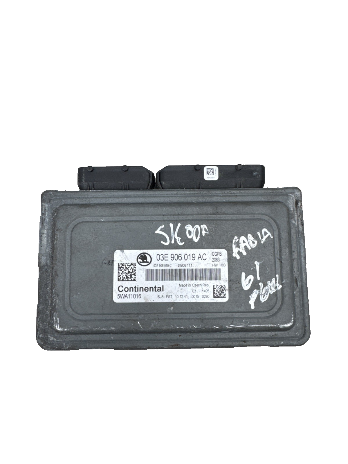 MANUAL ENGINE ECU SKODA FABIA MK2 FL 1.2 PETROL CGP 03E906019AC 2009-2014