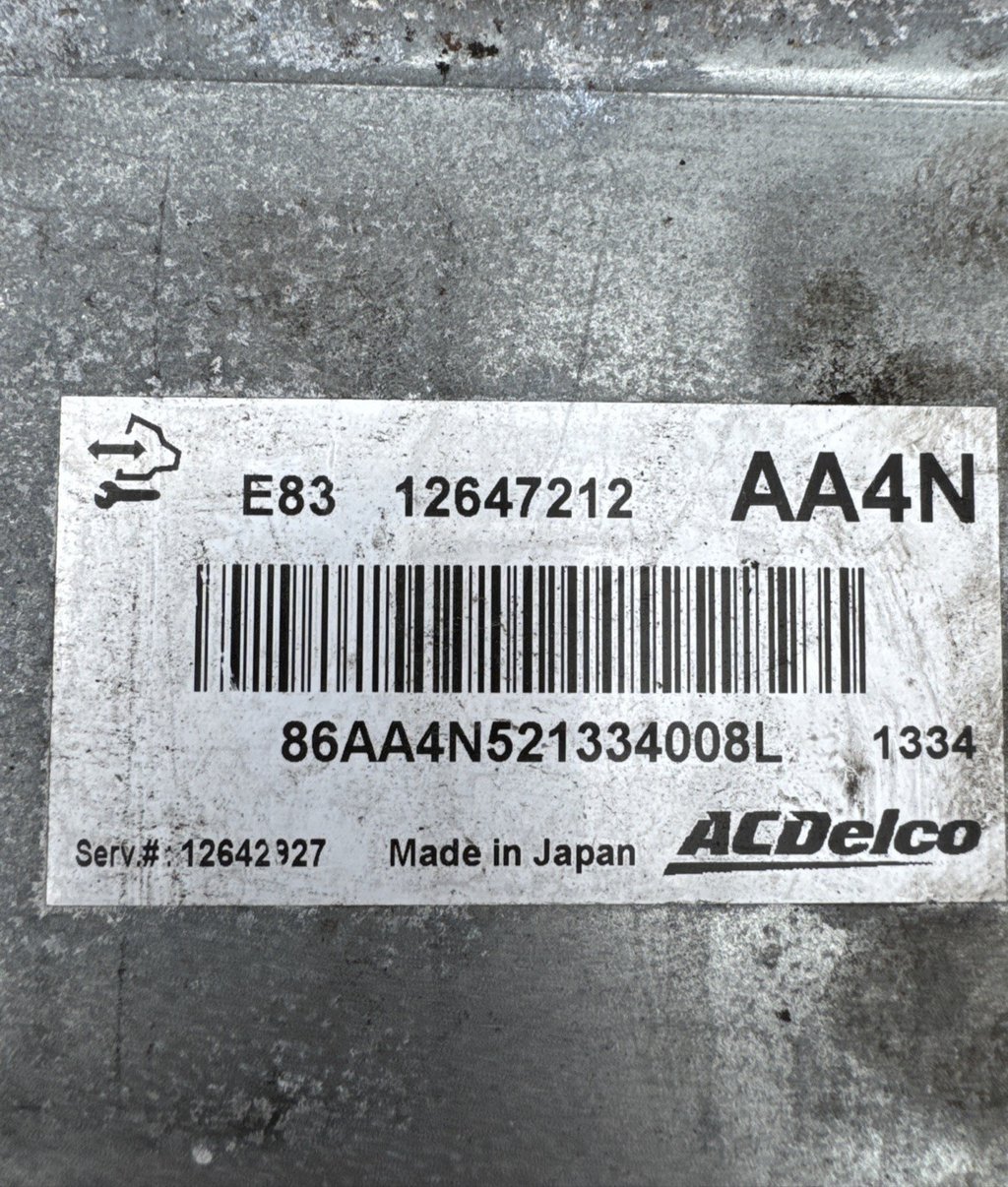 VAUXHALL MERIVA 10-13  ENGINE CONTROL UNIT ECU 12647212 12642927