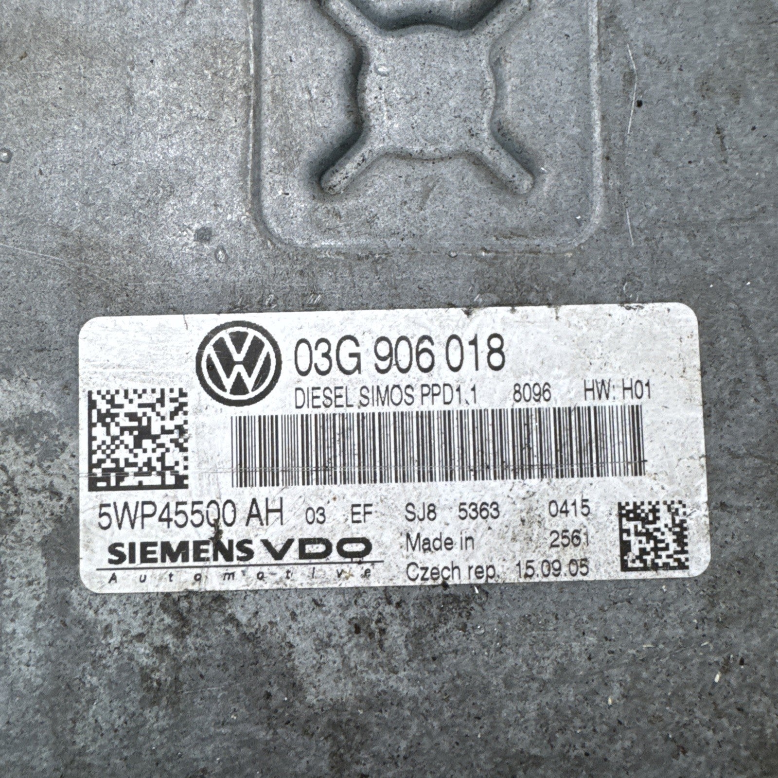 2005-2010 VOLKSWAGEN PASSAT ENGINE CONTROL UNIT ECU 03G906018AS