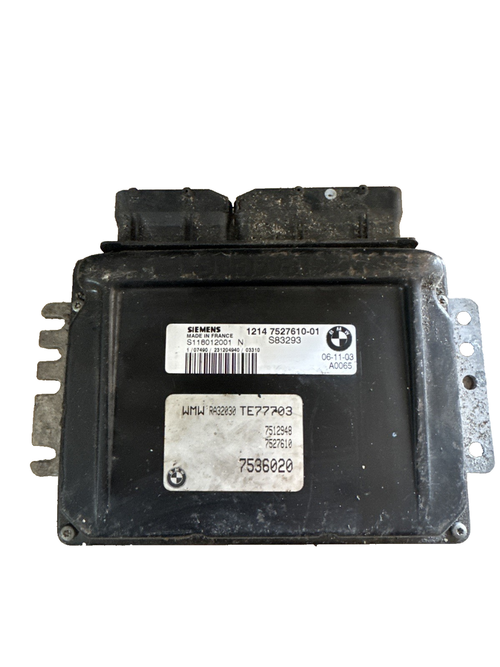 BMW MINI One R50 2004 DME Control Unit W10 Genuine Used - 7536020