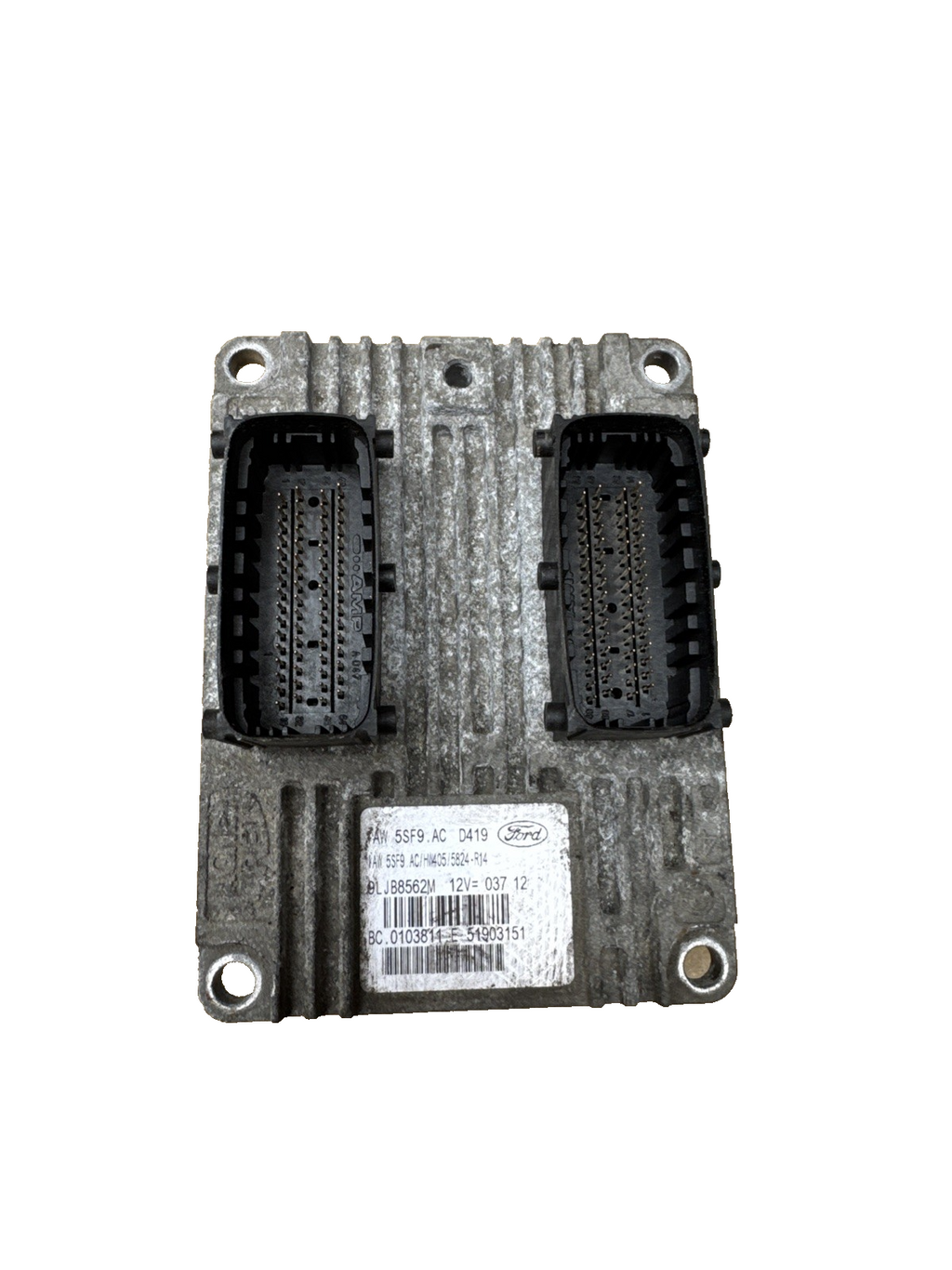 2013 FORD KA 1.2 PETROL ABAA/ABCA ENGINE ECU 51903151 IAW5SF9.AC