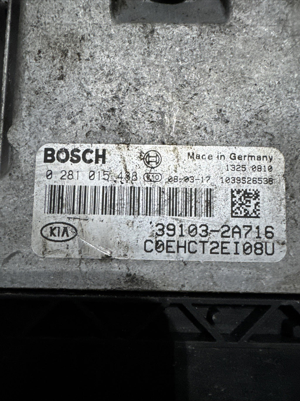 2009 KIA CEED ENGINE ECU 1.6 DIESEL D4FB 391032A716