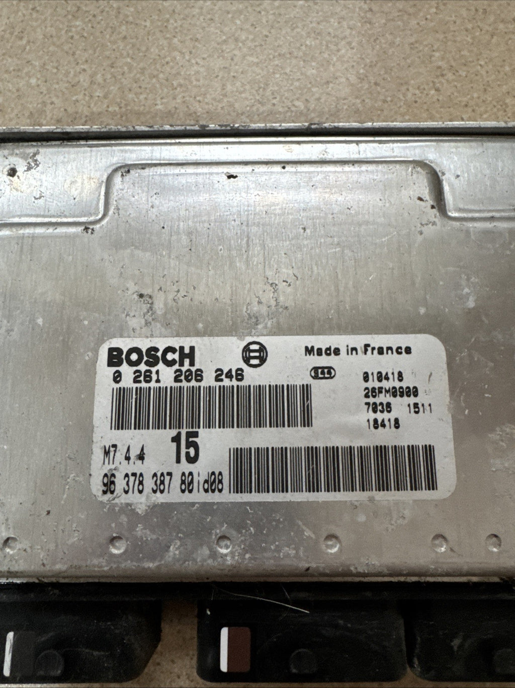2001 CITROEN SAXO 1.1i Desire 5DR ENGINE ECU 9637838780 0261206246