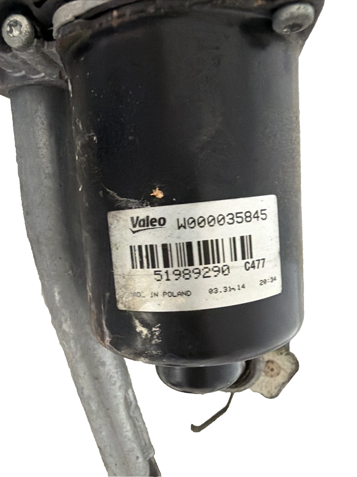 FIAT 500 MPW MK1 73 2014 WIPER MOTOR AND LINKAGE MECHANISM W000035836