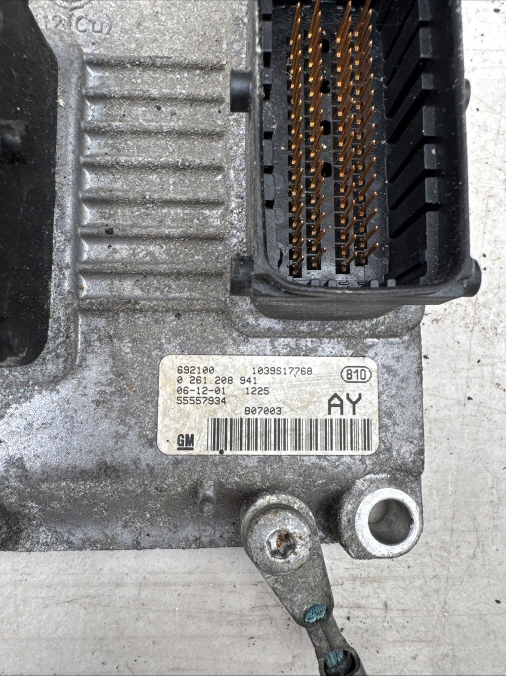 2006-2010 D VAUXHALL CORSA ENGINE ECU 1.4 PETROL Z14XEP 55557934