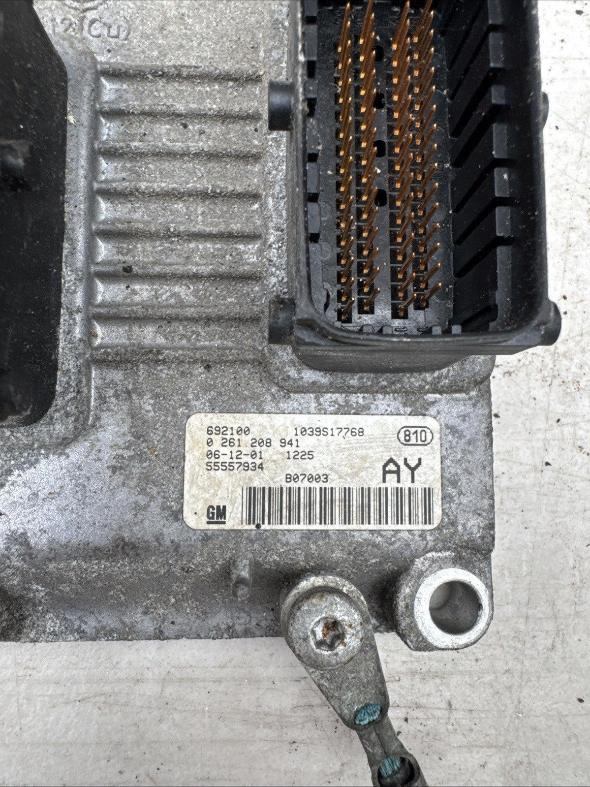 2006-2010 D VAUXHALL CORSA ENGINE ECU 1.4 PETROL Z14XEP 55557934