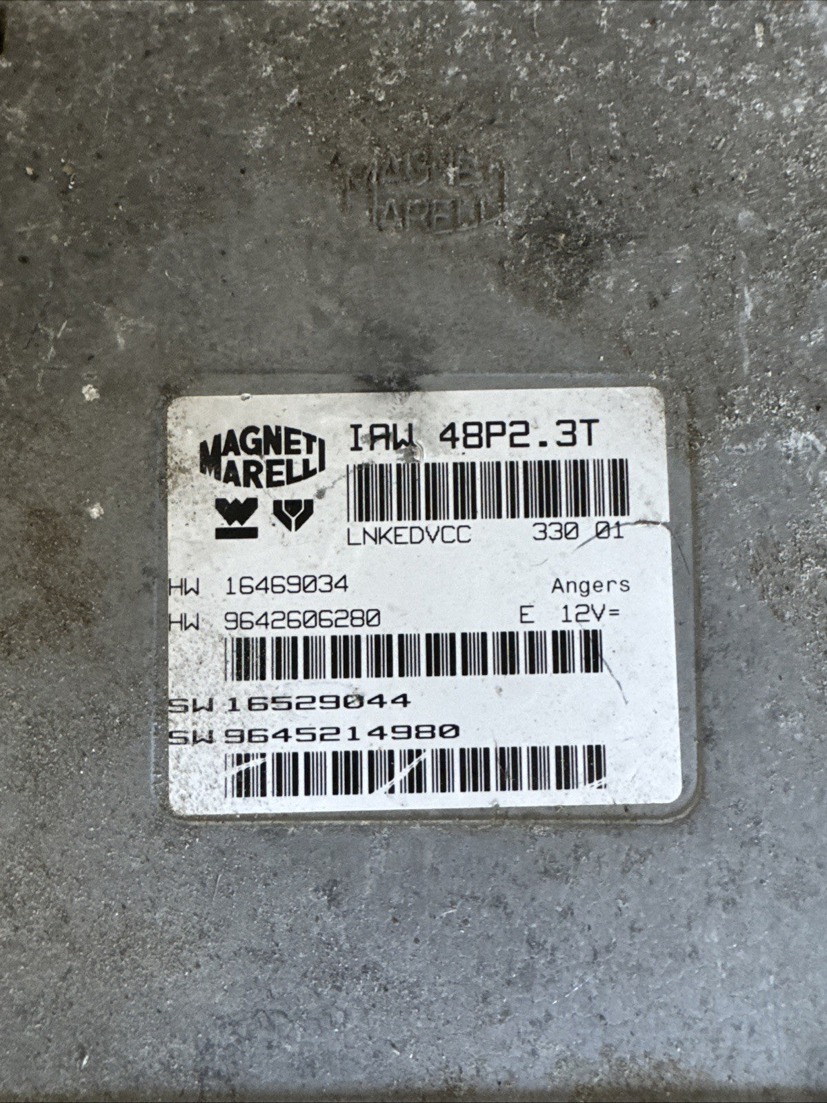 CITROËN C5 Peugeot 206 ECU Engine Control Unit 9645214980 9642606280