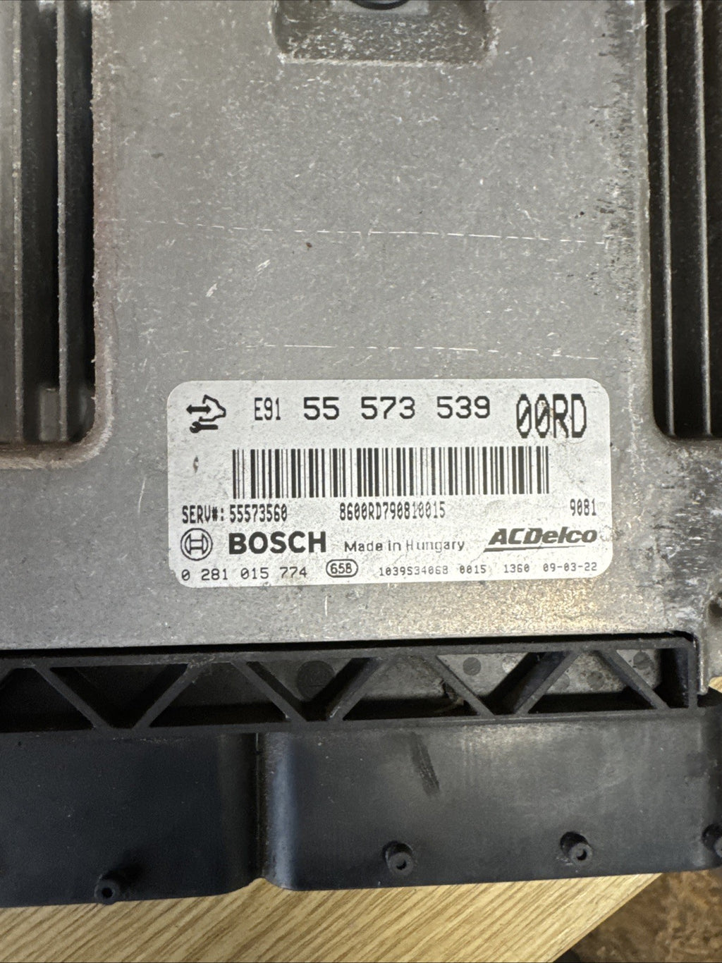 2010 VAUXHALL INSIGNIA 2.0 CDTI ENGINE CONTROL UNIT ECU 55573539