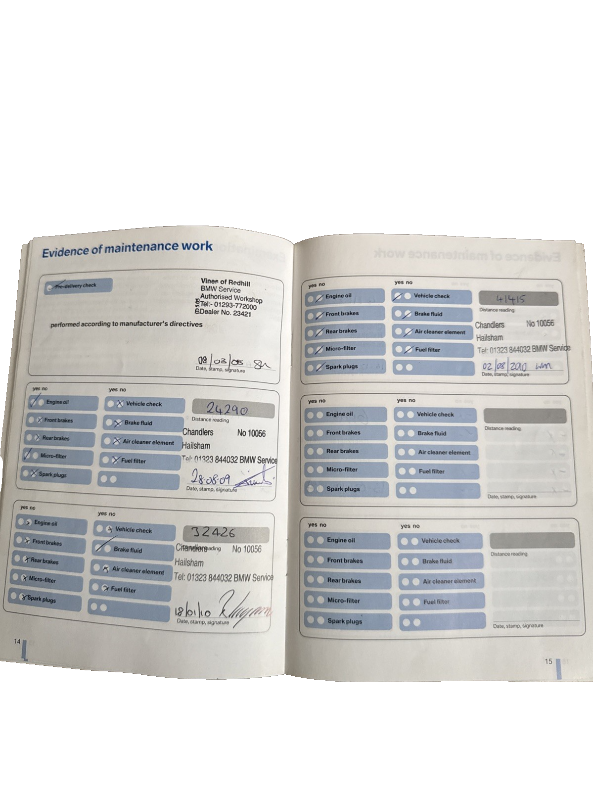 BMW 5 SERIES E60 525D 2003-2010 SERVICE HISTORY BOOK STAMPED 61k Miles