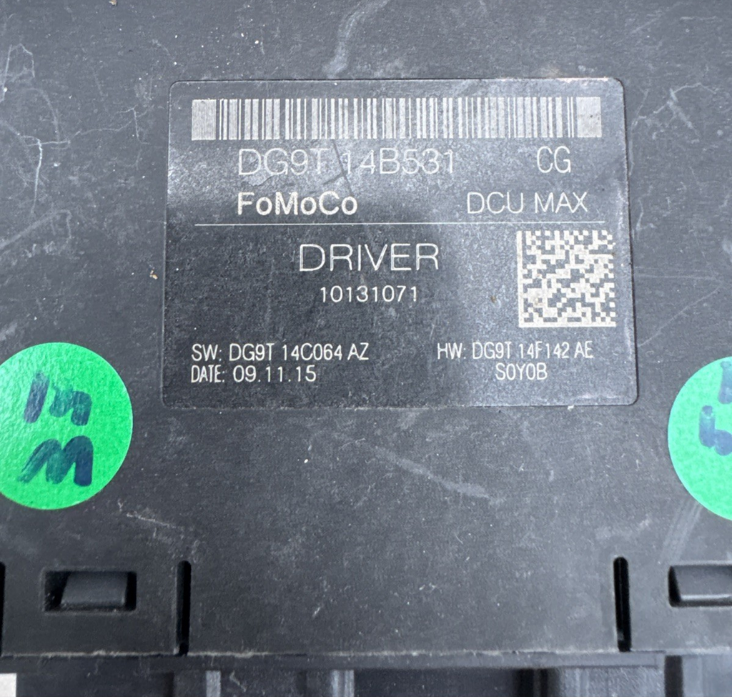 FRONT DOOR CONTROL MODULE DG9T14B531CG FORD MONDEO MK5 2016