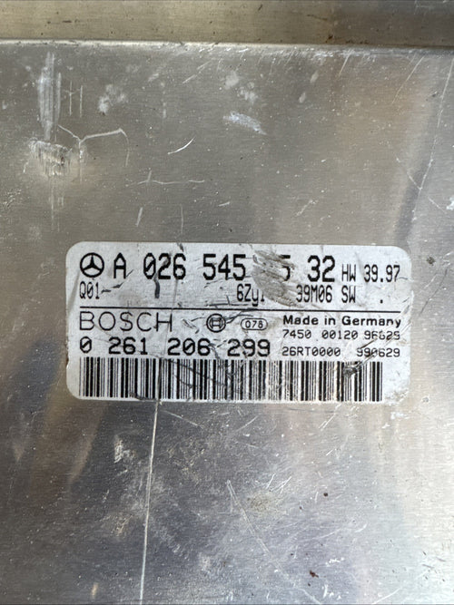 1999 MERCEDES C CLASS C240 SPORT ENGINE CONTROL ECU A0265456532 0261206299