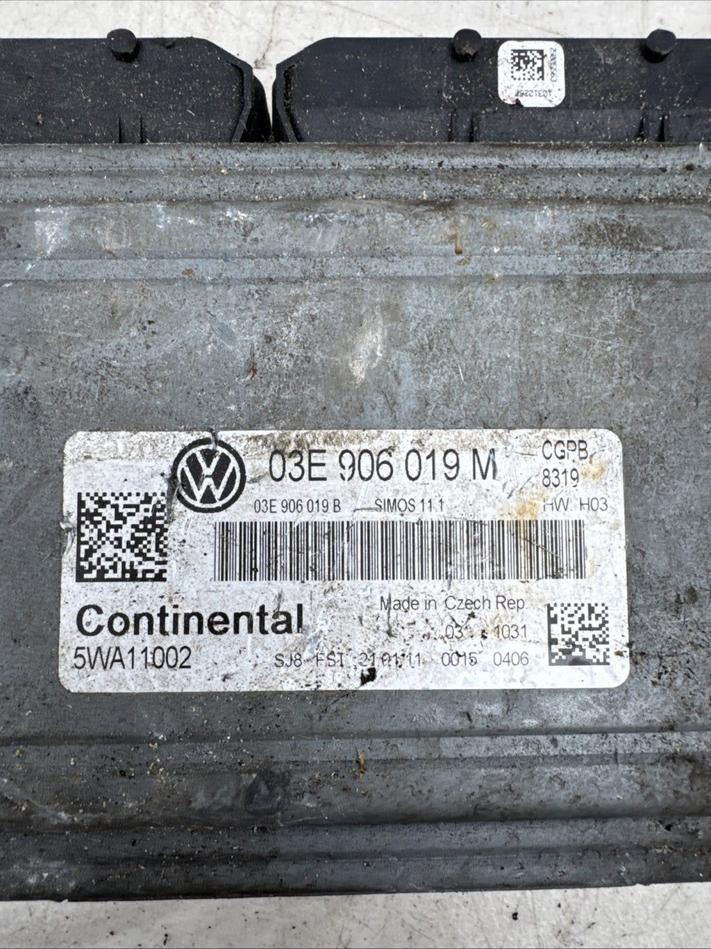 VOLKSWAGEN POLO MATCH 1.2PETROL MK5 5DR 2012 ENGINE CONTROL UNIT ECU 03E906019M