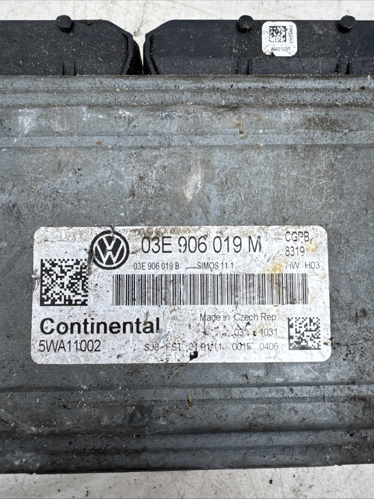 VOLKSWAGEN POLO MATCH 1.2PETROL MK5 5DR 2012 ENGINE CONTROL UNIT ECU 03E906019M