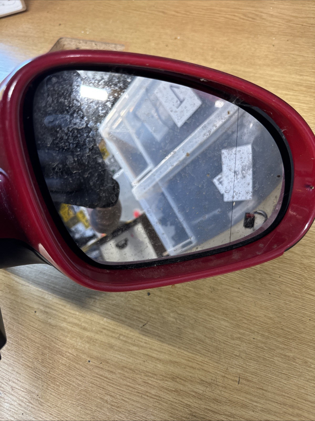 2004 VW GOLF 1.6 SE FSI 5DR MK5 DRIVERS WING MIRROR ELECTRIC RED 1K2857502
