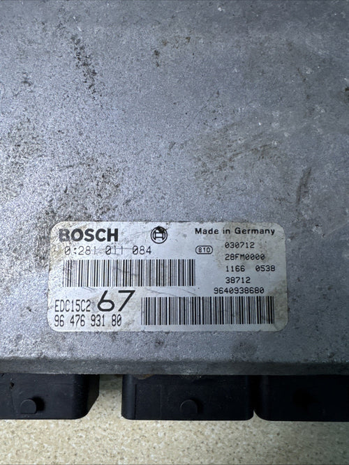 2003 CITROEN XSARA PICASSO 2.0 HDi SX 5DR ENGINE ECU 0281011084 9647693180 #128
