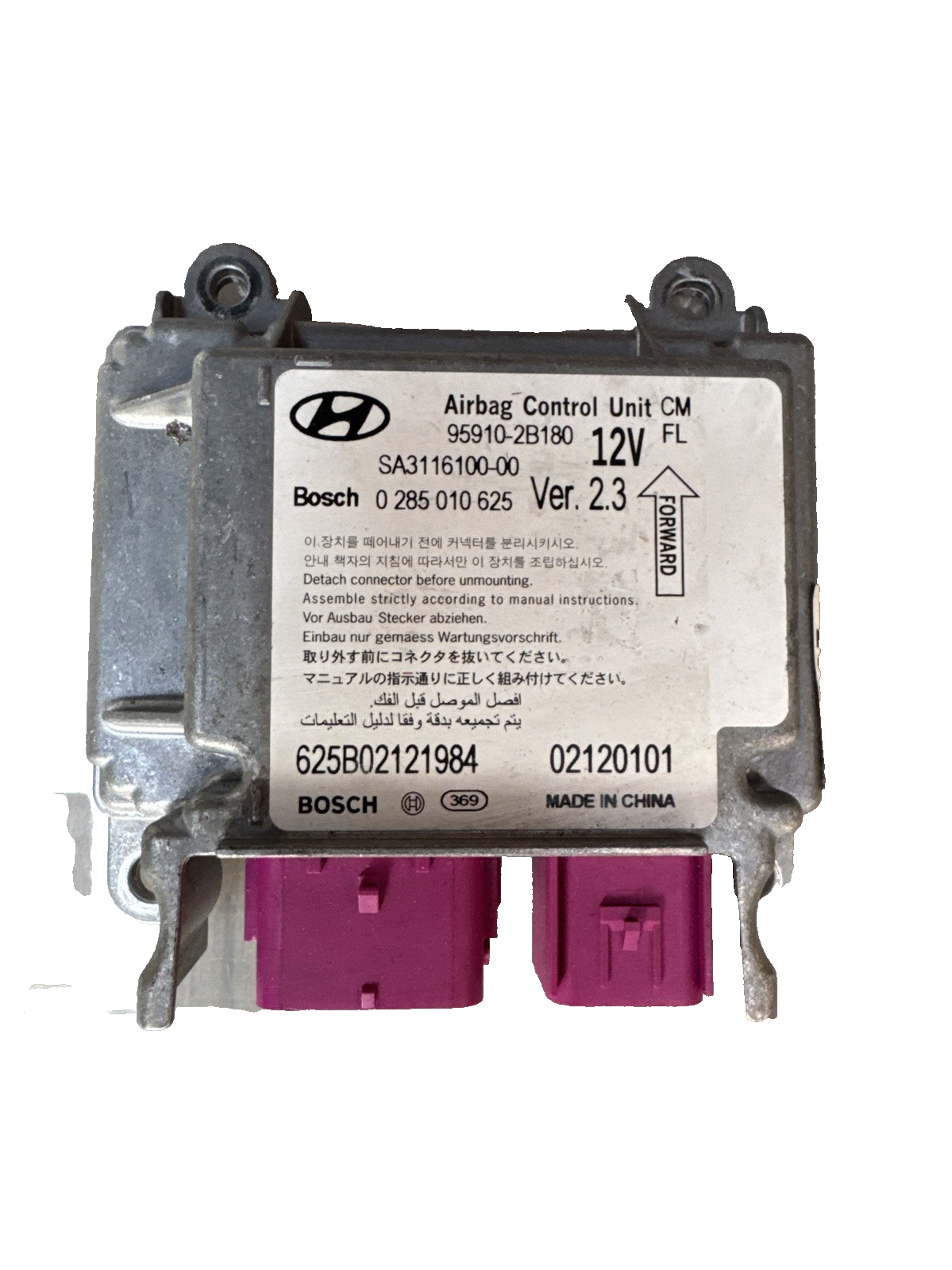 2012 HYUNDAI SANTA FE MK2 2.2 CRDI AIRBAG ECU MODULE SRS MODULE ECU 959102B180