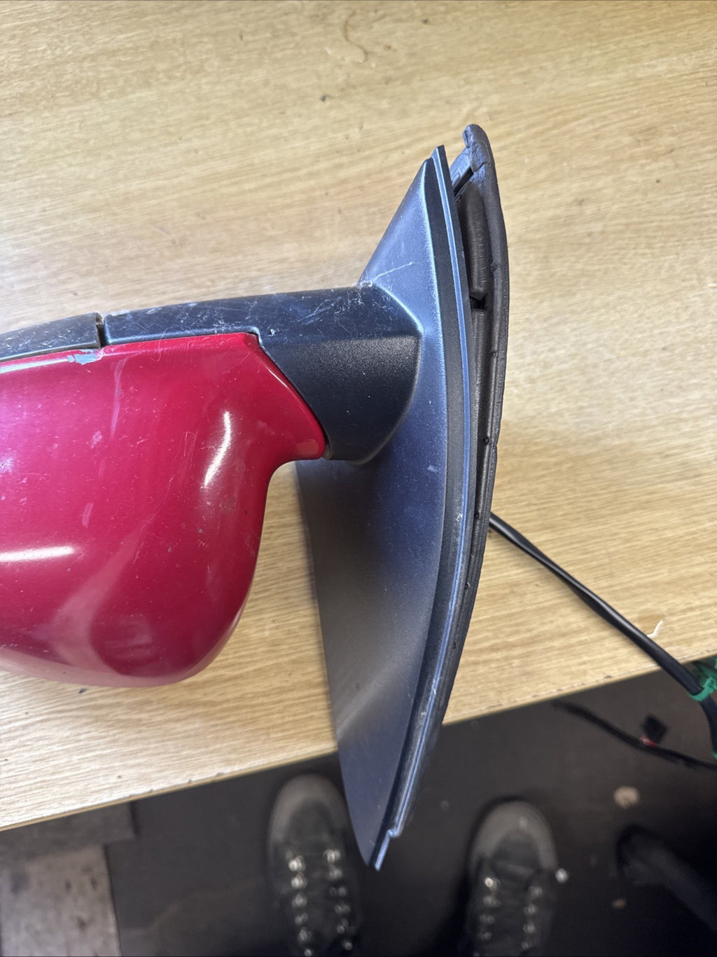 VW Golf mk5 hatchback 2005 passenger left electric door mirror RED