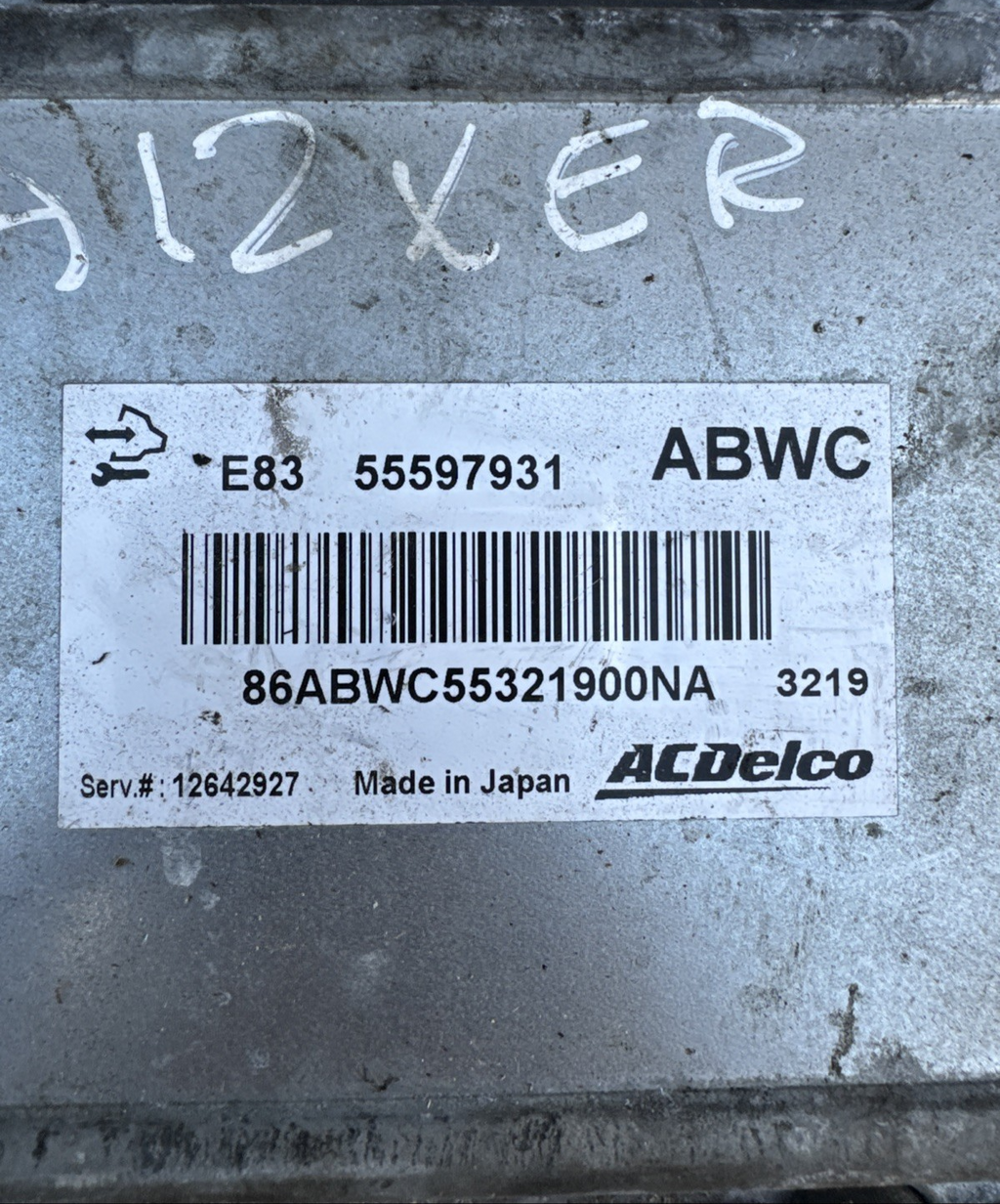 2013 VAUXHALL CORSA D 1.2 PETROL A12XER MK3 ENGINE ECU 55597931 ABWC