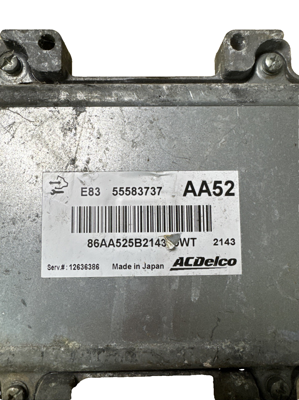 2012 VAUXHALL CORSA S ECOFLEX MK3 (D) PETROL 1.0 A10XEP ECU 55583737 AA52