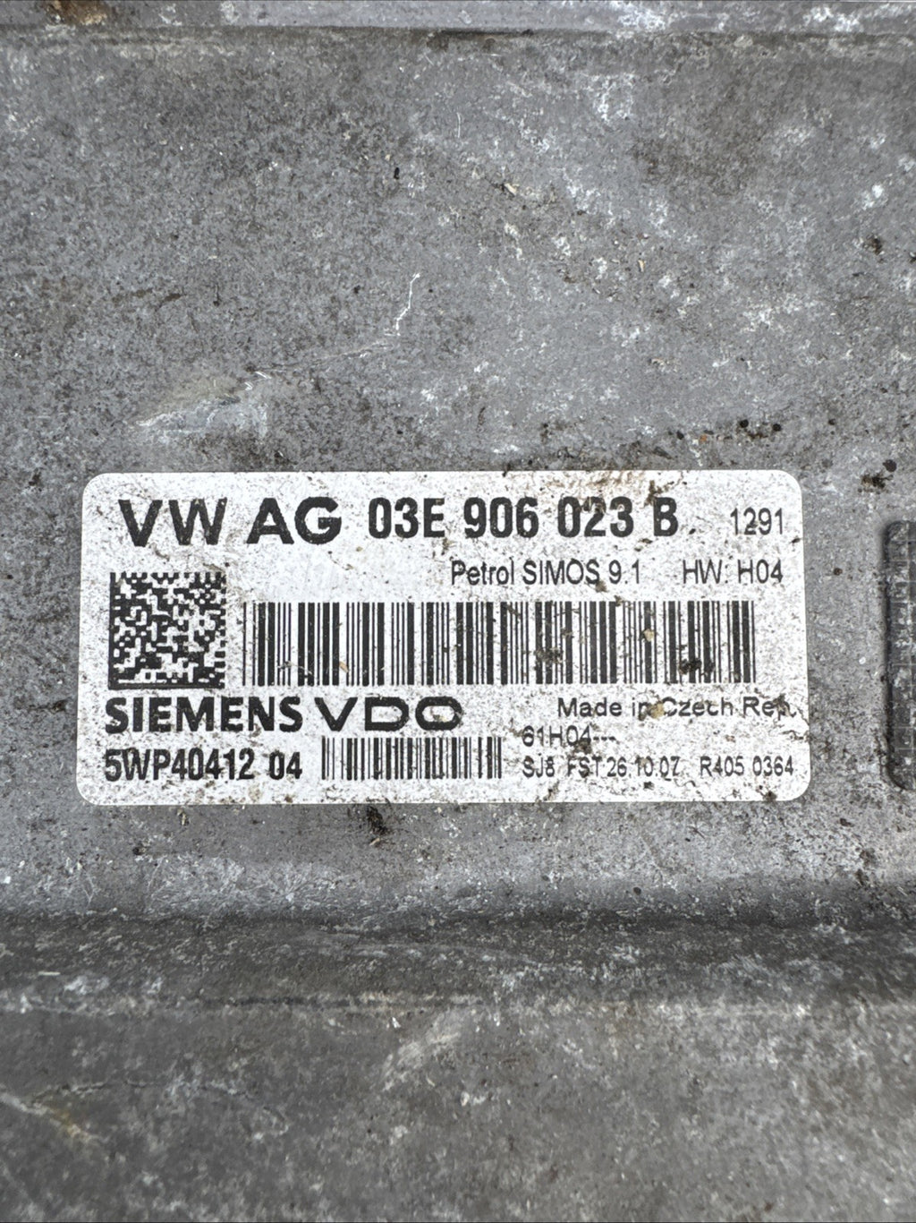 Volkswagen Polo Engine Control Unit ECU 1.2 12V Petrol 2007 9N3 OEM 03E906023B