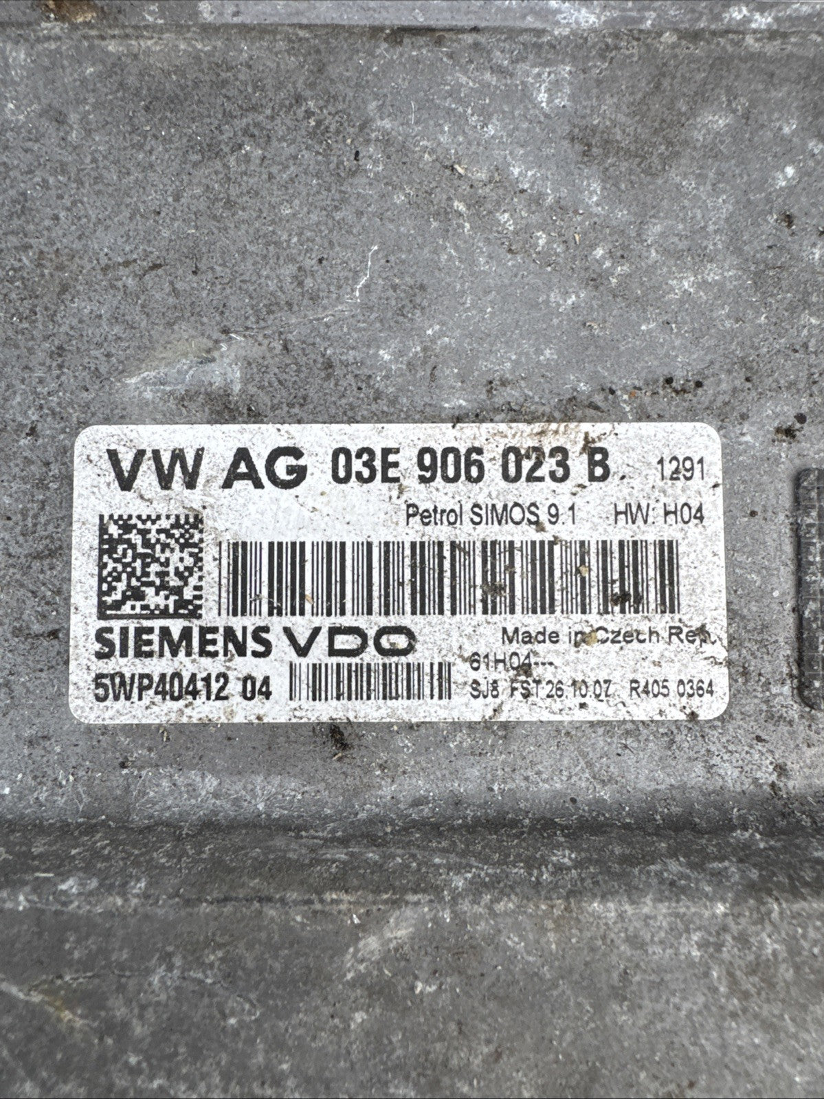 Volkswagen Polo Engine Control Unit ECU 1.2 12V Petrol 2007 9N3 OEM 03E906023B