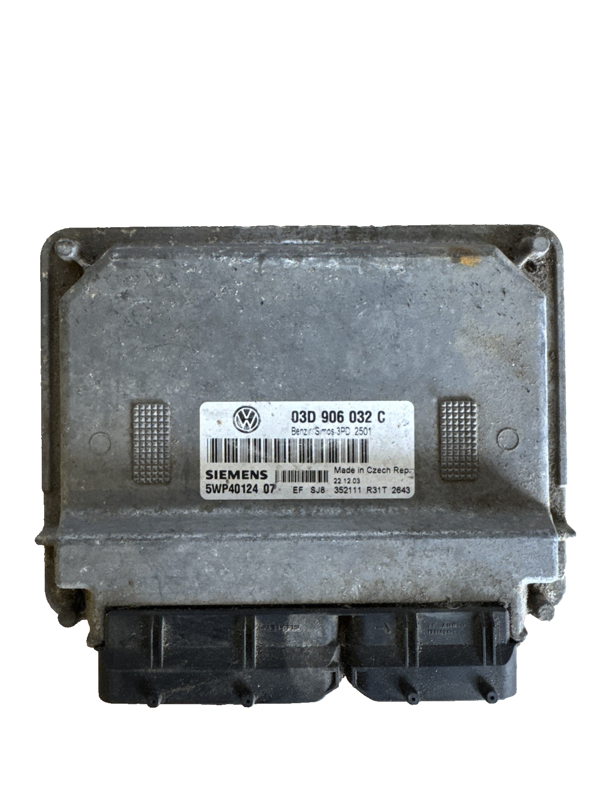 2004 VW POLO 9N 1.2 PETROL ENGINE CONTROL UNIT ECU 03D906032C