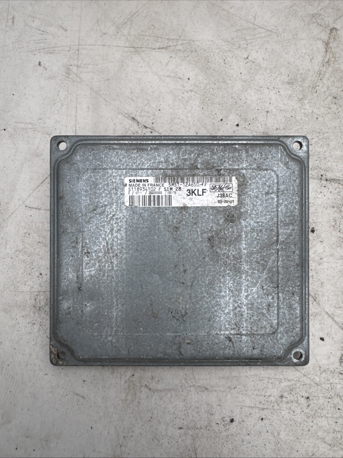 2006 FORD FIESTA 1.6 PETROL ENGINE CONTROL UNIT ECU 5M5112A650FF #1