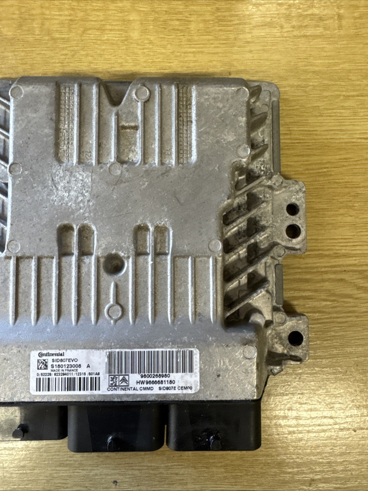 2012 PEUGEOT 3008 1.6 ENGINE CONTROL UNIT ECU 9666681180